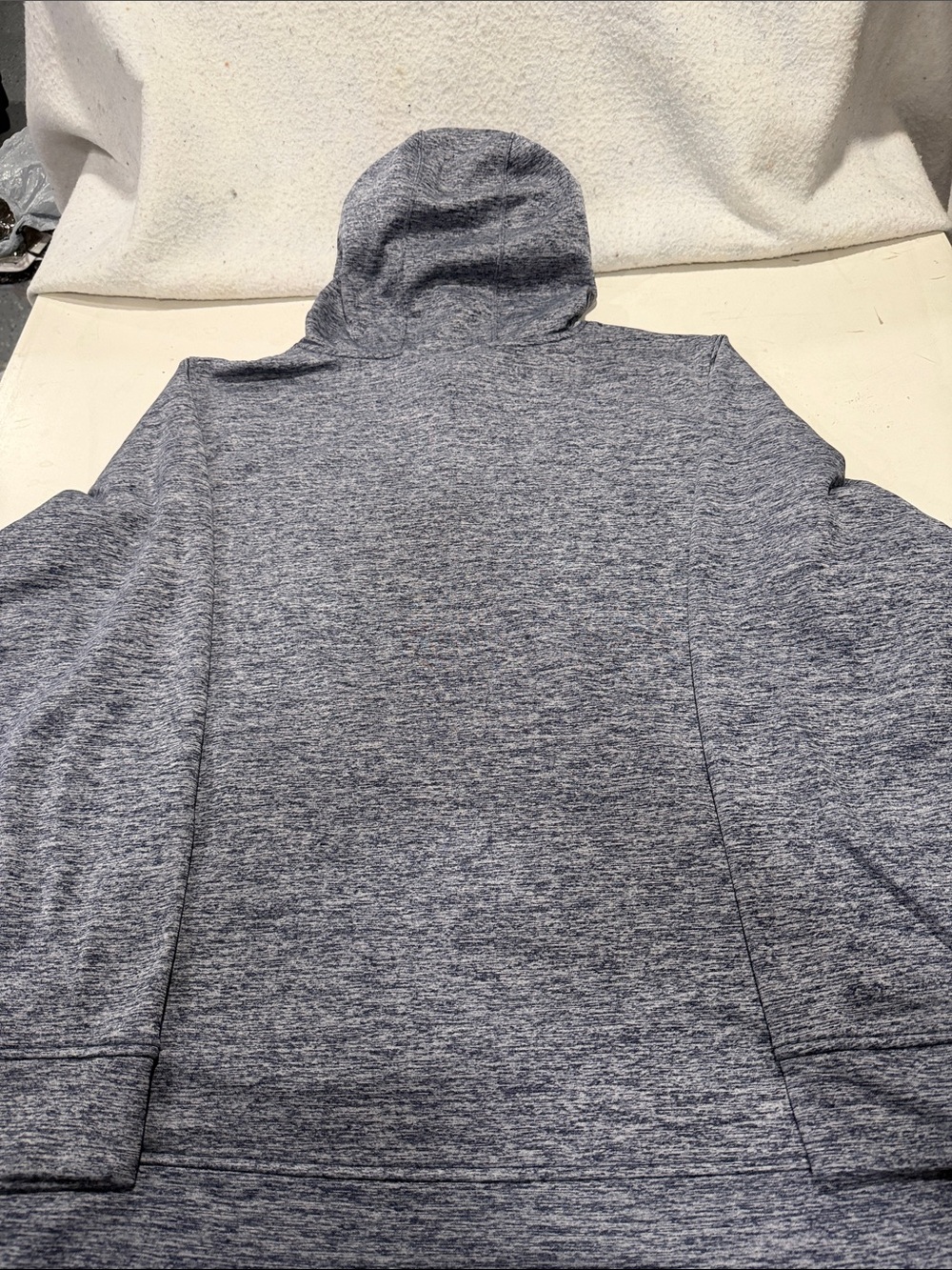 Under Armour Heather Navy and Light Gray Logo Hoodie - Picture 6 of 6